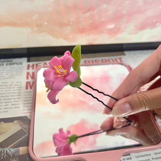 หมุดเสียบผมดอกไม้ดินปั้น สวยแบบตัวมารดา🌺