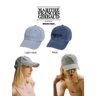 ✨🇰🇷Marithe francois girbaud  DENIM WASHING LOGO BALL CAP 🤍🇰🇷✨