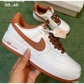 Nike Air Force 1 Low (size36-45) White Brown
