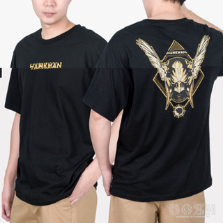 DOSH OVERSIZED SHORT SLEEVE T-SHIRTS BLACK ADAM เสื้อยืดโอเวอร์ไซส์ DAMT5006-BL