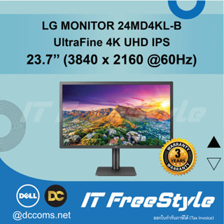 LG Monitor 23.7” UltraFine™ 4K UHD IPS - 24MD4KL-B