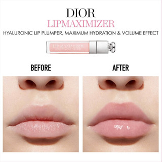 Beauty-Siam แท้ทั้งร้าน !! ลิปกลอสขนาดจริง DIOR LIP MAXIMIZER สี 001 PINK ขนาด 6 ML. NO BOX