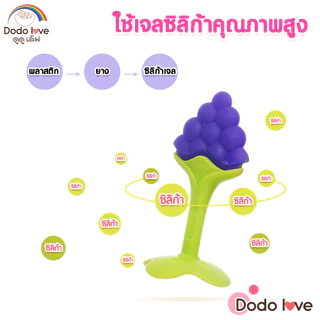 DODOLOVE ยางกัดเด็ก ยางกัดผลไม้ก้านยาง ลดอาการคันเหงือก ฟันขึ้น นิ่มปลอดภัย *ไม่มีกล่องใส่สินค้า*