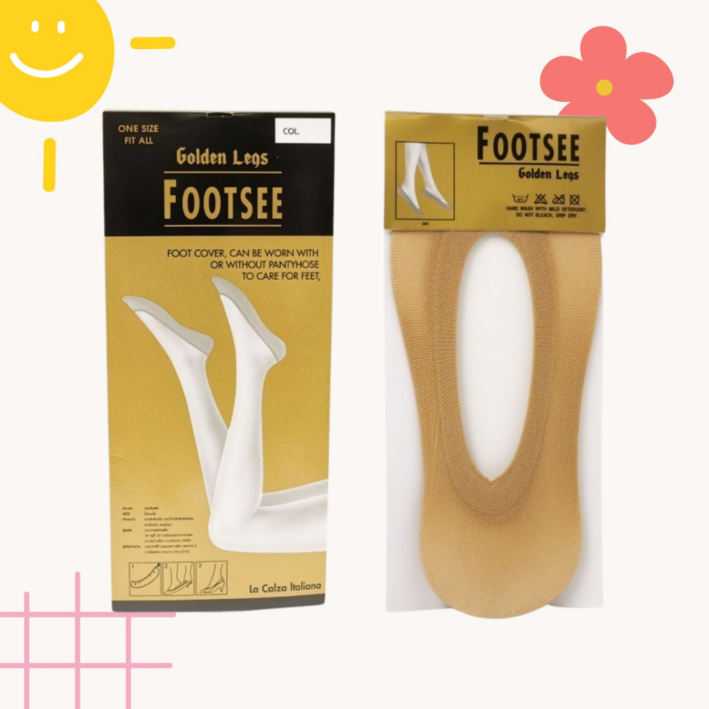 [ยกโหล] Golden Legs ถุงเท้ารองส้น กันรองเท้ากัด กันเท้าแตก ไม่อับชื้น ลดกลิ่นเท้า NSG-GFC & NSR-ANFTC