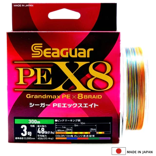 SEAGUAR GRANDMAX PE X8 150m 200m 300m 400m *** สาย PE จิ๊กกิ้ง แคสติ้ง ของแท้ญี่ปุ่น 100% ***