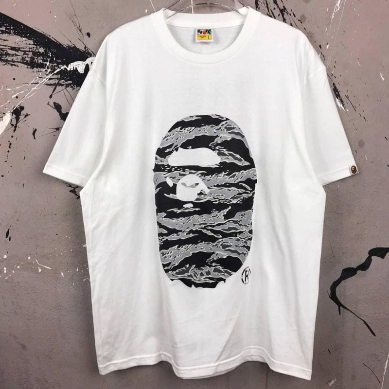 BAPE A Bathing Ape Camo Monkey Japan Tshirt