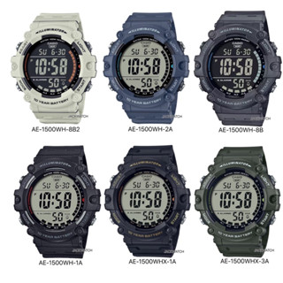 CASIO นาฬิกาข้อมือผู้ชาย รุ่น AE-1500WH SERIES รับประกันCMG1ปี AE-1500WH-1A AE-1500WH-8B