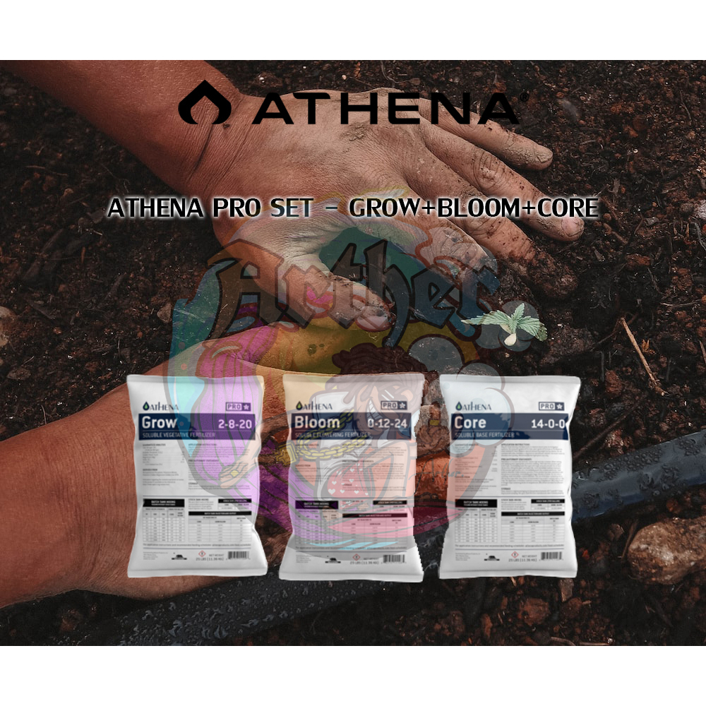 ปุ๋ย Athena Pro Set (Grow,Bloom,Core) สำหรับทำใบ ทำดอก และสารอาหารหลัก 1กิโล