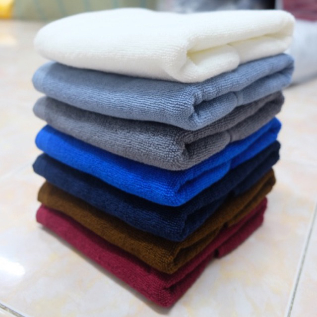 ผ้าขนหนูผ้าเช็ดผม โรงแรม 15x30นิ้ว ผ้าเช็ดผมร้านทำผม เสริมสวย ขายปลีก