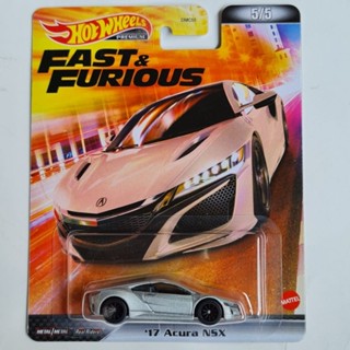 hotwheels fast &amp; furious Acura NSX ล้อยาง ท้องเหล็ก