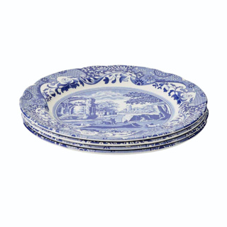 ชุดจานอาหาร 10.5 นิ้ว จำนวน 4 ใบ SpodeBlue Italian Set of 4 Dinner Plates