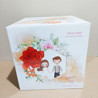 กล่องใส่ซองWeddingBoxขนาด29x29x29cmพร้อมส่ง