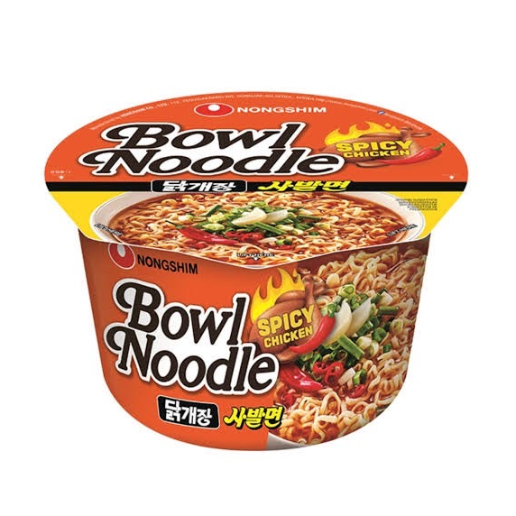 มาม่าเกาหลี รสไก่เผ็ด nongshim bowl noddle spicy chicken 100g 농심 닭개장 컵라면