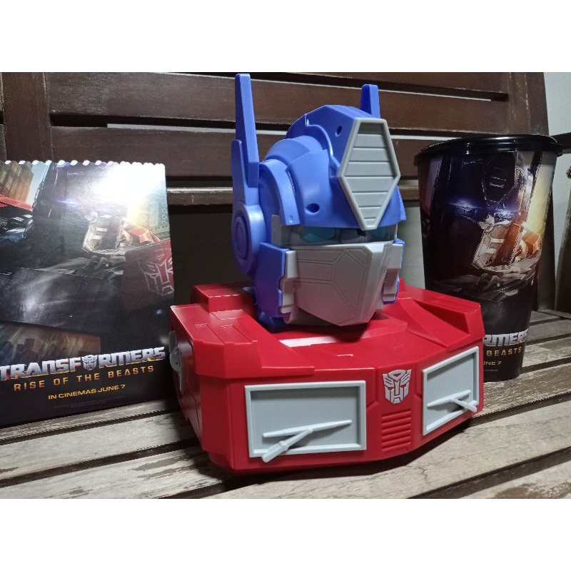 Optimus Prim Bucket ออพติมัส ไพรม์ บัคเก็ต + แก้วและ กล่องกระดาษข้าวโพด