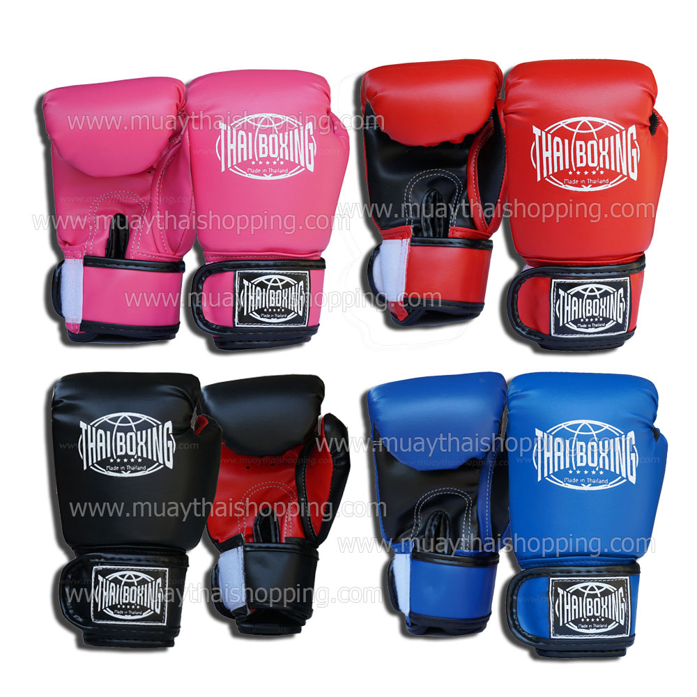 THAIBOXING  นวมหนังเทียม นวมชกมวยสำหรับเด็กและ ผู้ใหญ่ Boxing Glove