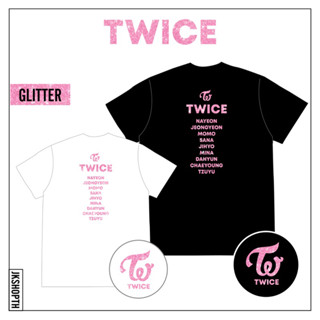 💗เสื้อ TWICE t-shirt | Baby pink GLITTER ✨