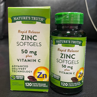 Nature’s Truth Zinc 50mg+Vitamin C 120 softgel