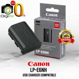 ผ่อน 0%** Canon Battery LP-E6NH ( LP-E6 , LP-E6N ) ** ของแท้  60D 70D 80D 90D 6D 7D 5D EOS R ** รับประกัน 1 เดือน