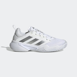 Adidas รองเท้าเทนนิสผู้หญิง Barricade | Cloud White/Silver Metallic/Grey One ( ID1554 )