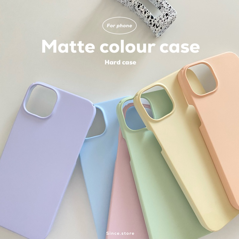 Matte colour case • เคสแข็งเนื้อแมท คลุมหัวท้าย i11-13promax ร้านไทยส่งไว • เคสคลุมหัวท้าย