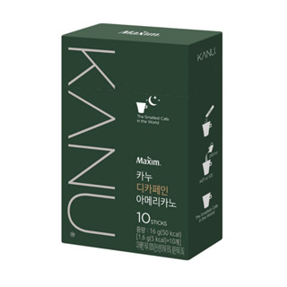 [ของแท้] 카누디카페인아메리카노 Maxim Kanu Decaf Americano (กาแฟอเมริกาโน่ดีแคฟ 10 ซอง) 16g