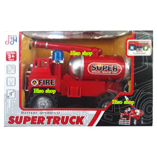 Battery Super truck รถดับเพลิงใส่ถ่าน วิ่งชนถอย มีเสียงมีไฟ