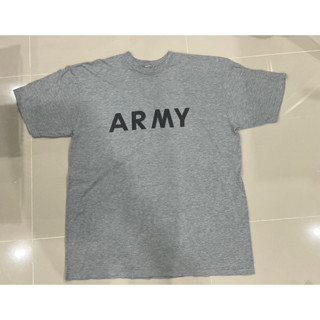 เสื้อยืดทหารแขนสั้น คอกลม ไซส์ XL เสื้อARMY มือ2 สภาพสวยของเเท้กองทัพ USA อก 25 ยาว 32 ราคา 149 บาทครับผม