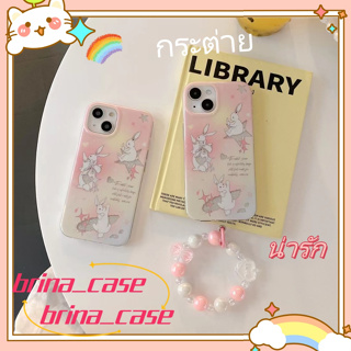 ❤️ส่งของขวัญ❤️ เคสไอโฟน 11 12 13 14 Pro Max แฟชั่น ฤดูร้อน น่ารัก กระต่าย ความนิยม Case for iPhone ป้องกันการตก