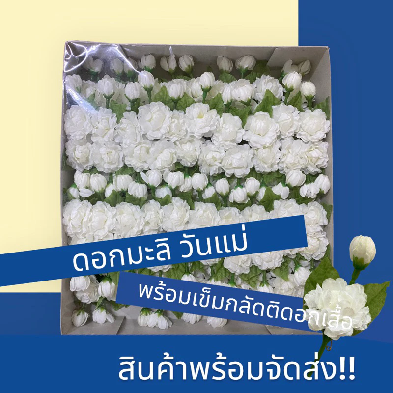 ดอกมะลิวันแม่ 🤍 แพ็คละ100ดอก (ดอกละ 2.80 บาท)