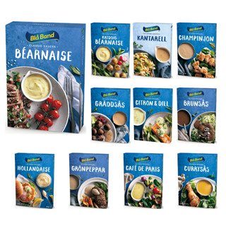 Blå Band Sauces Bearnaise Sauce Bearnaisesås Mushroom sauce creamsauce gravy Chanterelle