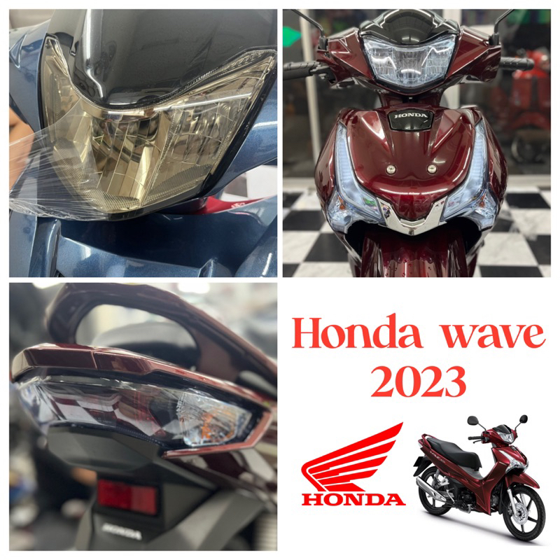 Wave125 ปี2023-2025 ฟิล์มกันรอยWave125i ฟิล์มไฟหน้า /ไฟท้าย /ไฟเลี้ยวหน้า /ไฟเลี้ยวหลัง ( ปี2023-202