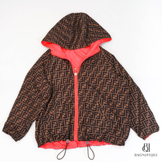 FENDI HOODIE 44_ PINK BROWN NYLON