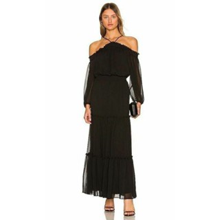 1.STATE Smocked Halter Maxi Dress