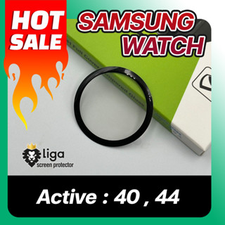 Hotsale !! ฟิล์มกันรอยนาโน Samsung Watch Active 44 , 40 ยี่ห้อ Liga