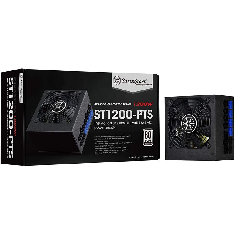 SILVERSTONE STRIDER PLATINUM ST1200-PTS 1200W  80PLUS PLATINUM POWER SUPPLY