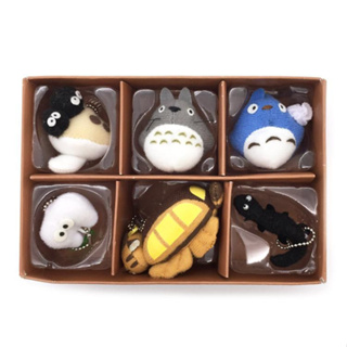 Set พวงกุญแจตุ๊กตา Plush Mascot Key Chain Set Studio Ghibli Collection My Neighbor Totoro A ลาย Totoro