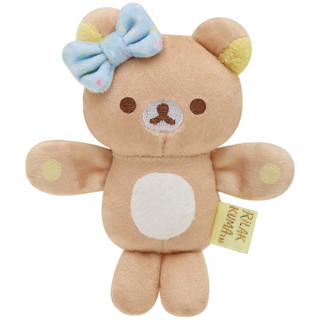 ตุ๊กตาจิ๋ว มีแม่เหล็กตรงมือ Plush Magnet Theme Niko Niko Happy For You ลาย Rilakkuma rk / Rilakkuma