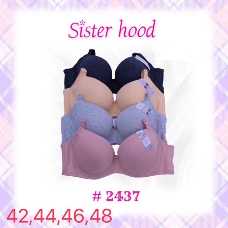 เสื้อชั้นใน sisterhood เต้าใหญ่ คัพ D มีโครง ฟองบาง