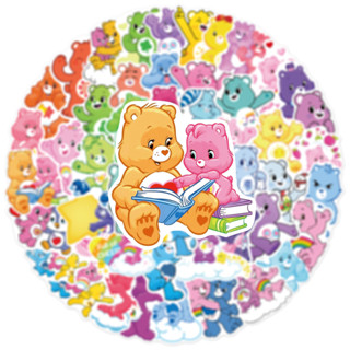 💥พร้อมส่ง💥Care Bears สติ๊กเกอร์ 50Pcs/Set Cartoon DIY ใช้ซ้ำได้ กระโปรงหลังรถ โทรศัพท์มือถื