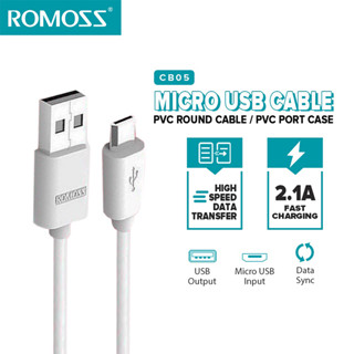 Romoss 1M Micro USB Cable CB05 2.1A / 2.4A Fast Charge Data Transfer Sync &amp; Charge Cable