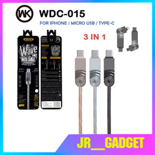 พร้อมส่ง WK Design WDC-015 สายชาร์จ high Speed Cable 1M 3in1 สำหรับ IP/Micro USB /type-c