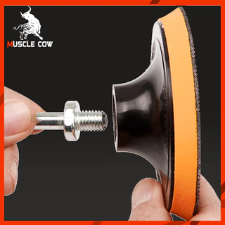 MUSCLE COW กระดาษทรายกลม 4 นิ้ว กระดาษทราย กลม หลังสักหลาด (แพคละ100แผ่น)ใบขัดกระดาษทราย 4 นิ้ว ขัดไม้ ขัดเหล็ก ขัดโลหะ