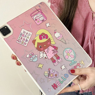 🎁ส่งของขวัญ🎁Hellokitty แผ่นหลังอะคริลิค เคส for iPad Gen10 10.9 2022 Gen9 10.2 pro 11 2021 เคสไอแพด Air4 5 Case