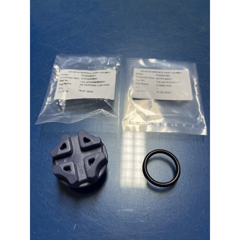 จุกเติมน้ำปั๊มฮิตาชิ/ITCฝาจุกกรอกน้ำปั๊มฮิตาชิ/ITC พร้อมยางโอลิงหนึ่งวง ไซด์3/4”HOPPERของบริษัทฮิตาช