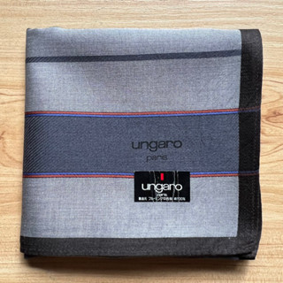 ผ้าเช็ดหน้าวินเทจผู้ชาย ungaro แบรนด์เนมแท้ 💯%