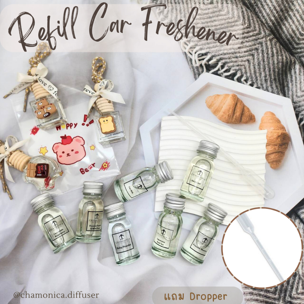 Perfume Wiz Refill น้ำหอมรถยนต์ 🚗 รีฟิว ตัวเติมน้ำหอมสายเเขวนรถยนต์ ‼️ น้ำหอมเเขวนรถ Car Freshener น