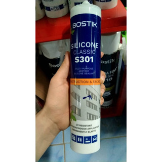 ซิลิโคนอย่างดี ใน/นอก ขาว BOSTIK S301