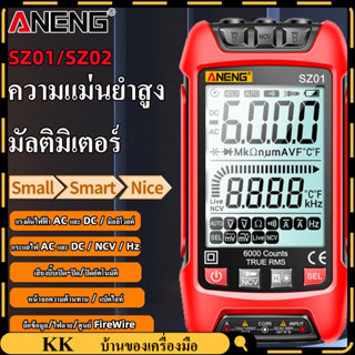 Aneng SZ02 เครื่องทดสอบมัลติมิเตอร์ดิจิทัล ทรานซิสเตอร์ 9999 นับ True RMS ความจุไฟฟ้าอัตโนมัติ ตัวต้านทานอุณหภูมิอื่น