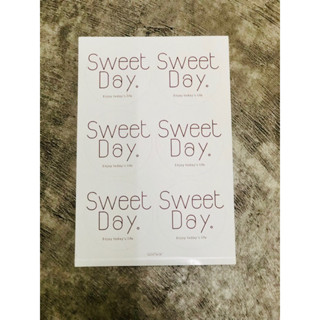 สติ๊กเกอร์ Sweetday สีขาว(10แผ่น)