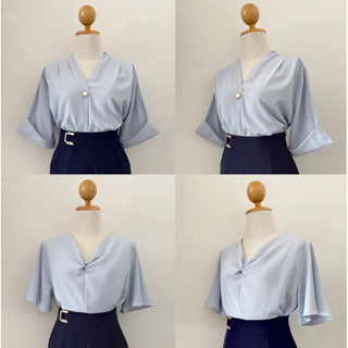 เสื้อผู้หญิงใส่สบายๆ (อก 40 นิ้ว) เสื้อผู้หญิงใส่ทำงาน ใส่โอกาสต่างๆ เนื้อผ้านิ่มไม่ร้อน
